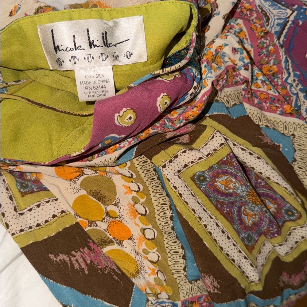 Nicole Miller Studios Multicolor Patchwork Sequin… - image 3